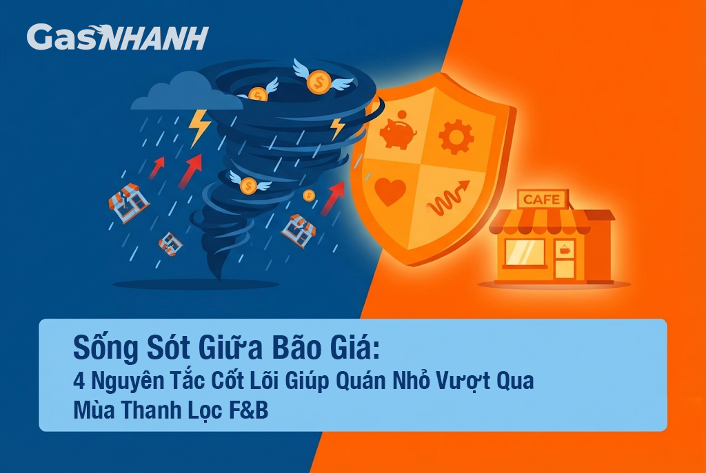 Bão giá F&B 2025: 4 bí quyết giúp quán nhỏ sống sót