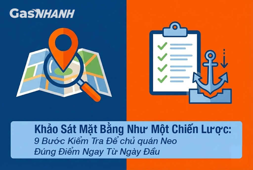 Khảo Sát Mặt Bằng Như Một Chiến Lược: 9 Bước Kiểm Tra Để chủ quán Neo Đúng Điểm Ngay Từ Ngày Đầu