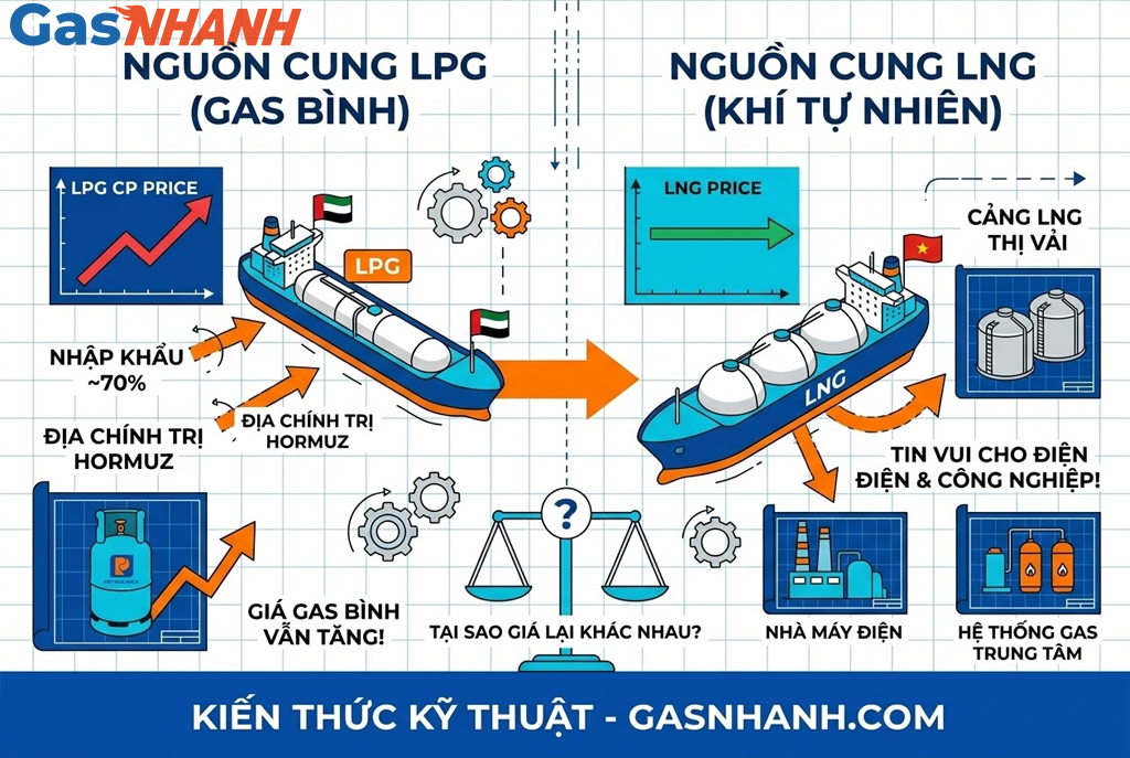 LNG về Thị Vải: Tin vui cho ai – và vì sao giá gas bình không thể giảm?